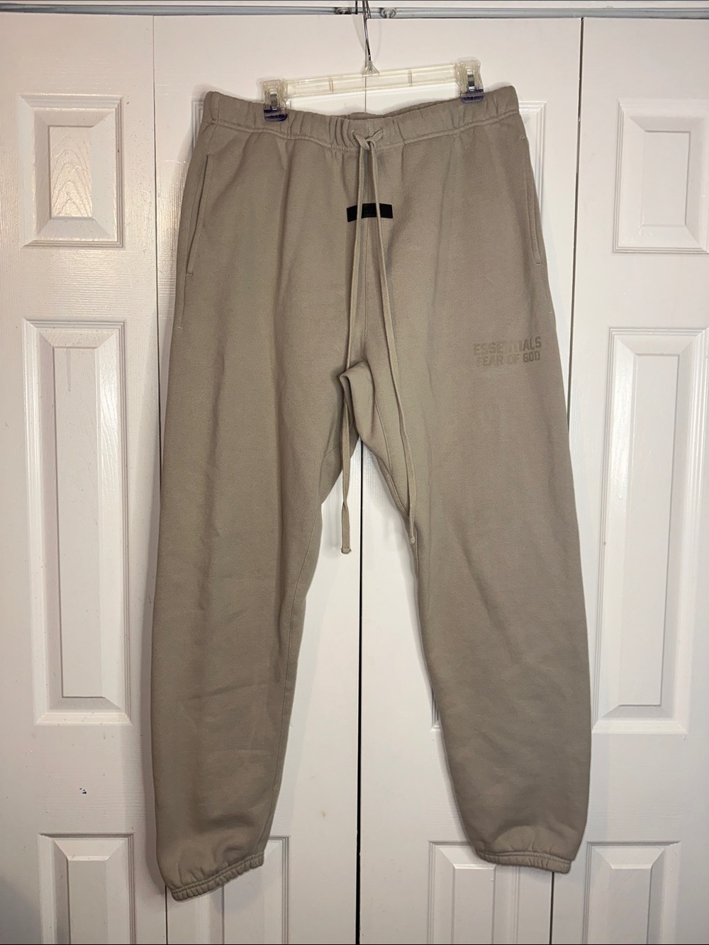 Essentials Men's Taupe Sweatpants - Casual Drawstring Joggers